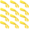 Yellow Tie Headbands - 12 Pack