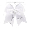 White Clip Hair Bow
