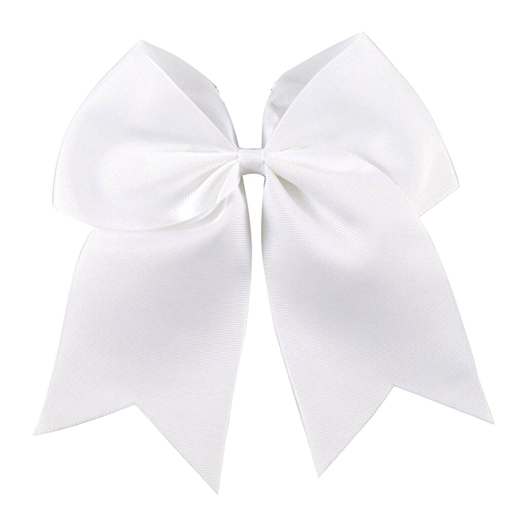 White Clip Hair Bow