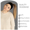 Black Wide Headbands - 12 Pack