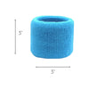 Teal Wrist Sweatbands - 2 Pack