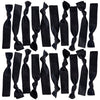Black Ribbon Hair Ties - 20 Pack
