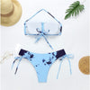 Blue Tie-Dye Swimming Suit
