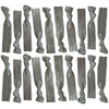 Gray Ribbon Hair Ties - 20 Pack