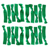 Green Ribbon Hair Ties - 20 Pack