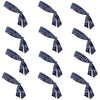 Navy Bandana Tie Headbands - 12 Pack