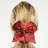Red Stitched Sparkle Cheer Bow