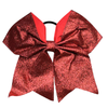 Red Stitched Sparkle Cheer Bow