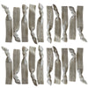 Silver Ribbon Hair Ties - 20 Pack