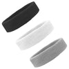 Black White Gray Head Sweatbands - 3 Pack