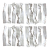 White Ribbon Hair Ties - 20 Pack