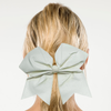 White Stitched Sparkle Cheer Bow