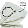 White Stitched Sparkle Cheer Bow