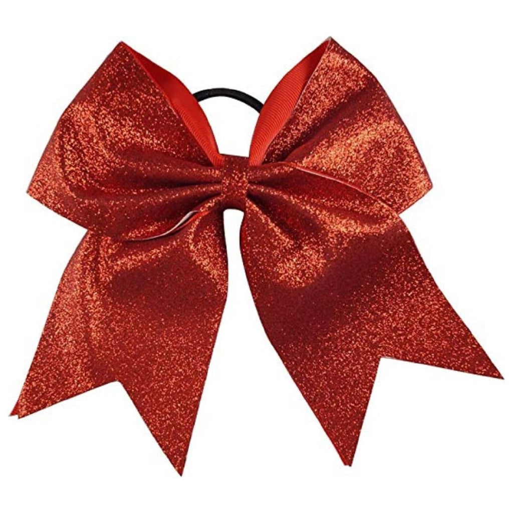 Red Glitter Cheer Bow
