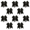 Black Cheer Bows - 10 Pack
