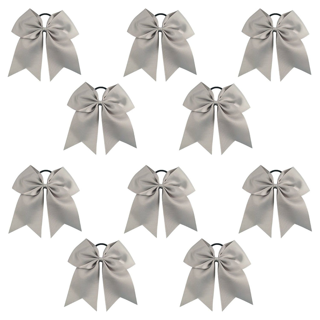 Gray Cheer Bows - 10 Pack