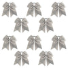 Gray Cheer Bows - 10 Pack