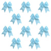 Light Blue Clip Hair Bows - 10 Pack