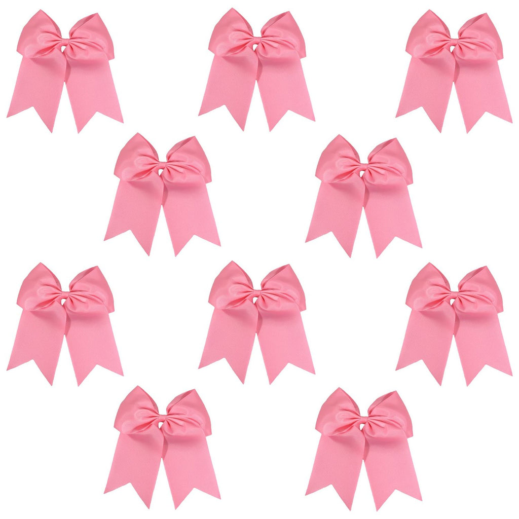 Light Pink Clip Hair Bows - 10 Pack