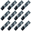 Tie-Dye Black Cotton Headbands - 12 Pack