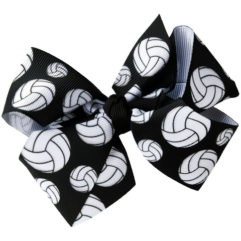 Classic Bow With Clip Holder Hair Bows Ribbon Bow Tie For Girls Volleyball