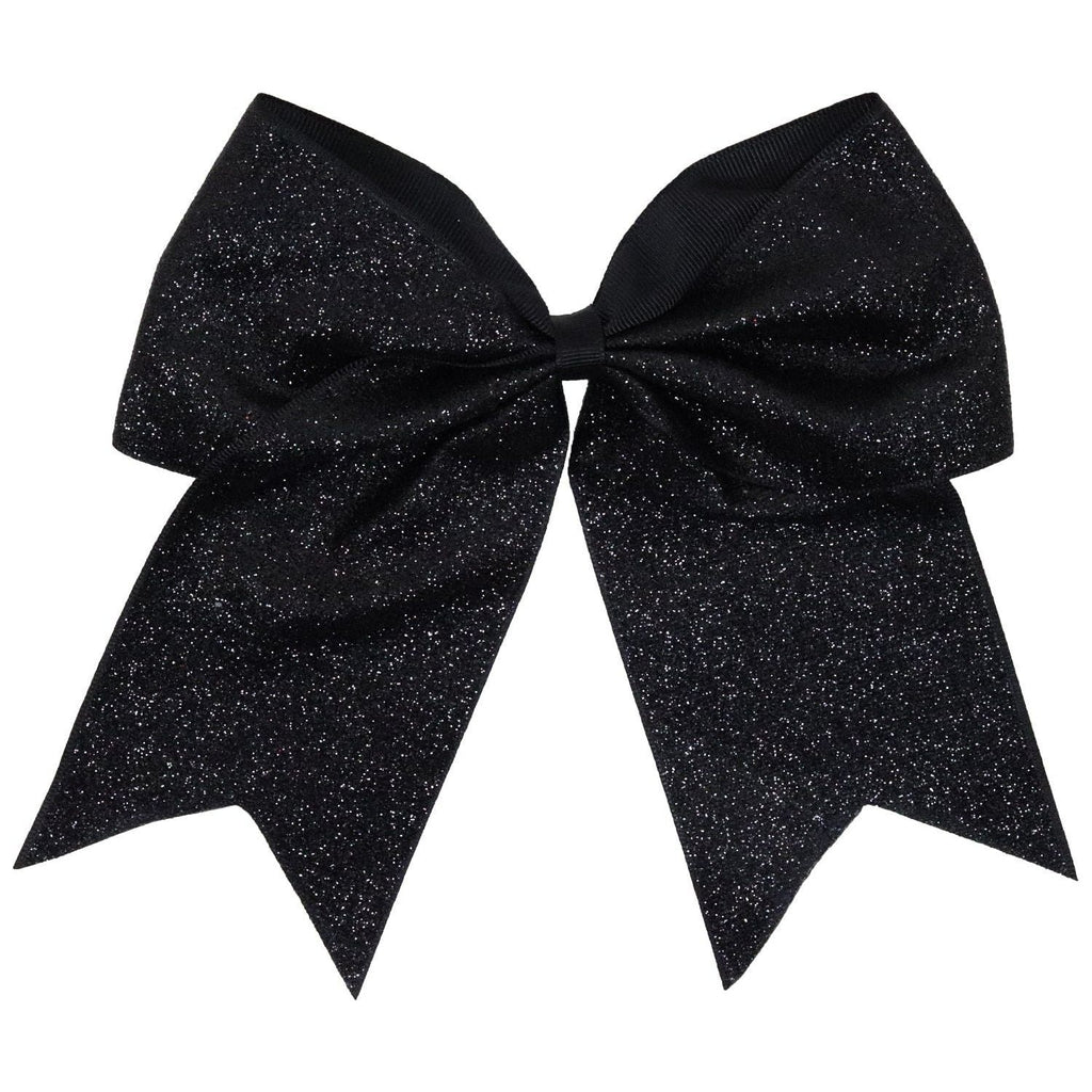 Black Glitter Cheer Bow