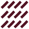 Maroon Cotton Headbands - 12 Pack