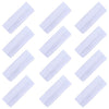 White Wide Headbands - 12 Pack