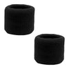 Black Wrist Sweatbands - 2 Pack