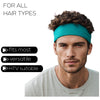Wide Cotton Headbands 12 Soft Stretch Headband Sweat Absorbent Elastic Head Bands