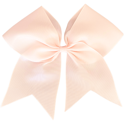 Peach Ponytail Cheer Bow