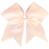 Peach Ponytail Cheer Bow