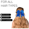 Blue Cheer Bow for Girls Large Hair Bows with Ponytail Holder Ribbon