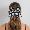 Volleyball Cheer Bow for Girls Large Sports Hair Bows with Ponytail Holder Ribbon