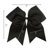 Black Clip Hair Bows - 10 Pack