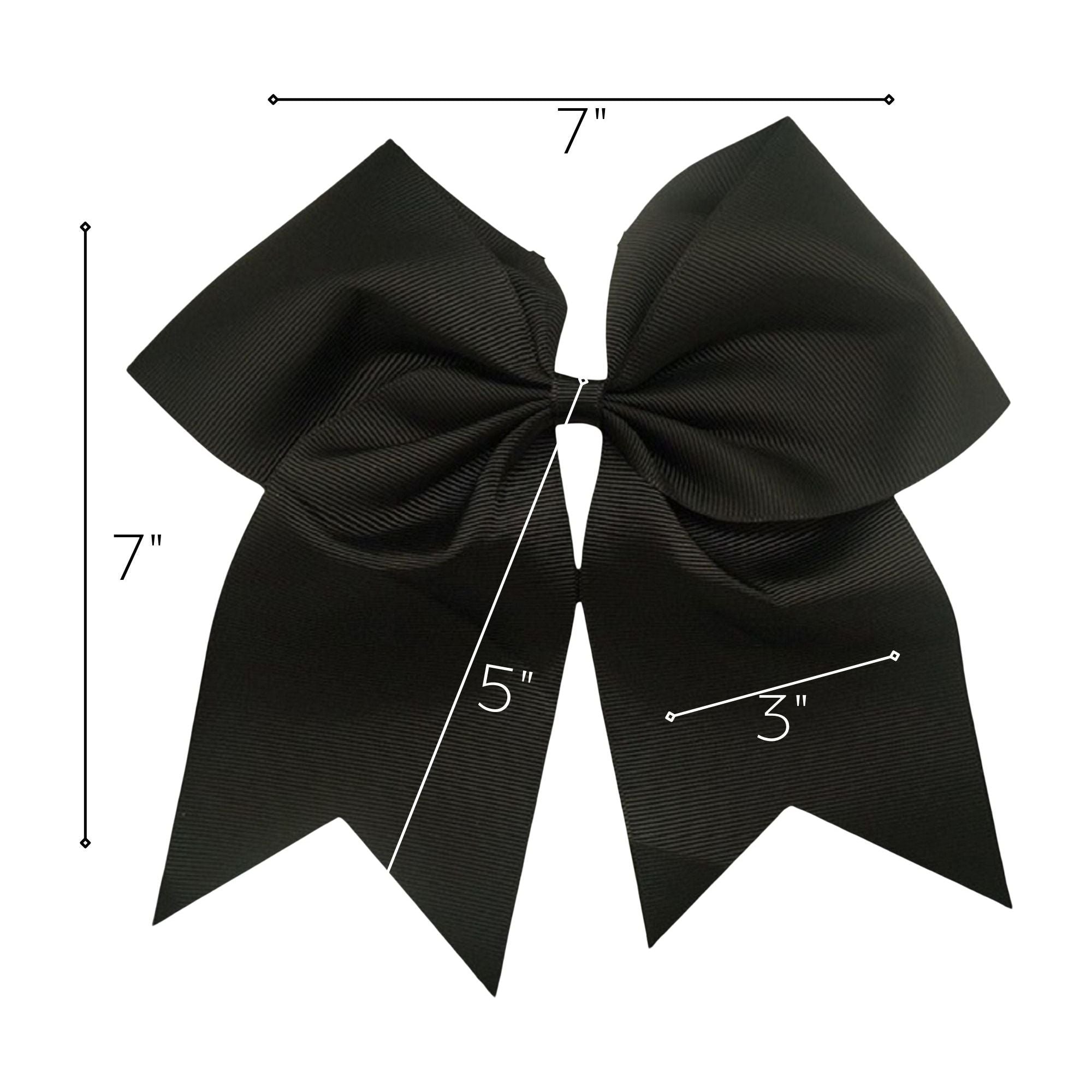Oversized Bow Pony/Clip - Black  Black ribbon, Bows, Pink girly