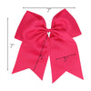 Hot Pink Clip Hair Bows - 10 Pack