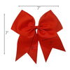 Red Clip Hair Bow