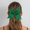 Forest Green Cheer Bow for Girls Large Hair Bows with Ponytail Holder Ribbon