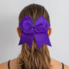 Purple Clip Hair Bows - 10 Pack