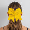 10 Yellow Cheer Bows Large Hair Bow with Ponytail Holder Cheerleader Ponyholders Cheerleading Softball Accessories