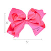 Medium Pink Classic Hair Bows - 10 Pack