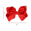 Red Classic Hair Bow