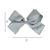 Gray Classic Hair Bow