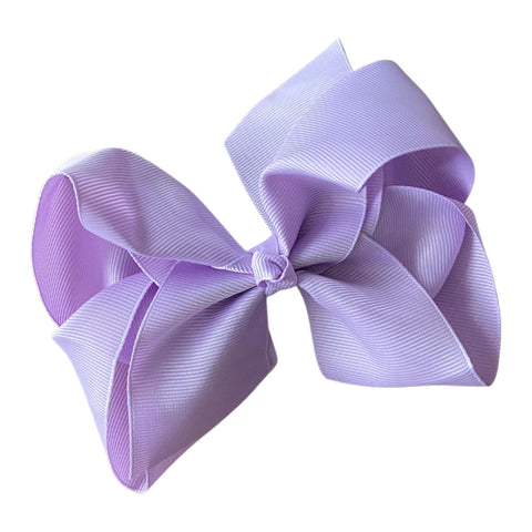 Light Purple Cheer Bow Large Hair Bow with Clip