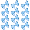 12 Carolina Blue Classic Cheer Bows Large Hair Bow with Clip