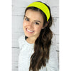 Cotton Headbands 12 Soft Stretch Headband Sweat Absorbent Elastic Head Band Neon Yellow