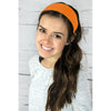 Cotton Headbands 12 Soft Stretch Headband Sweat Absorbent Elastic Head Band Orange