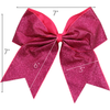 Hot Pink Glitter Cheer Bow