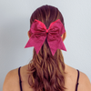 Hot Pink Glitter Cheer Bow